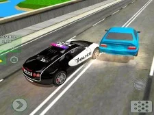 Crazy Police Car Race: Police Car vs Gangster Escape